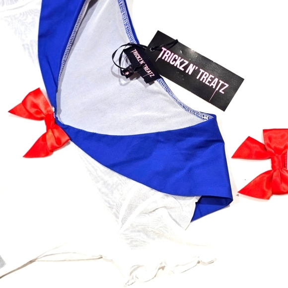 Trickz N’ Treatz ✦ Sailor Moon Costume Set ✦ Sheer Mesh Top + Pleated Mini Skirt - Picture 10 of 16